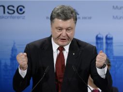Petro Poroshenko asegura que el conflicto en Ucrania no se cerrará hasta que Occidente aporte ''apoyo militar''. AFP / T. Kienzle