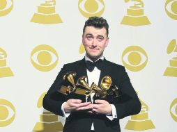Sam Smith obtuvo el premio como Mejor artista nuevo, Mejor álbum vocal pop, Canción del Año y Grabación del Año.  /