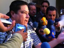 ''Soy inocente. Ya agarraron a su chivo expiatorio'', dice Pérez antes de que elementos de la Fiscalía se lo llevaran. EL INFORMADOR / V. Meléndez