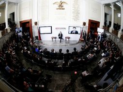 Este lunes se llevó a cabo la Glosa Ciudadana, en la cual se cuestionó a Aristóteles Sandoval sobre diversos temas. EL INFORMADOR / A. Hernández