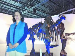 Isabel Orendain, directora del museo, espera que los tres megaterios encontrados en Amacueca lleguen al espacio. EL INFORMADOR / I. Martínez