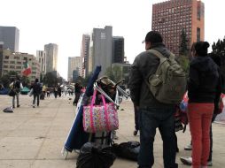 Hasta la tarde de este miércoles se visualizaban cinturones de seguridad en el cruce del Paseo de la Reforma. SUN / L. Cortés