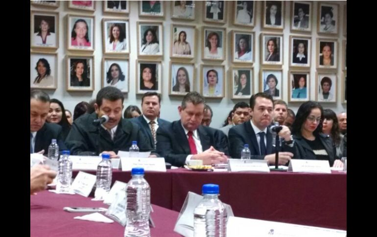 El titular de la Fiscalía, Luis Carlos Nájera, durante la comparecencia de las instancias de seguridad pública en el Congreso. EL INFORMADOR / E. Barrera