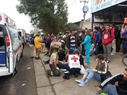 El accidente ocurre alrededor de las 17:20 horas. ESPECIAL /