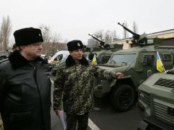 Sin mencionar responsable, el presidente ucraniano critica a las ''ambiciones imperiales enfermizas''. AP / S. Chuzavkov