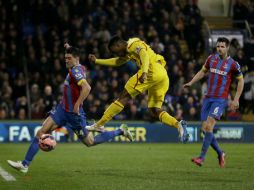 A pesar del duro golpe que supuso el primer gol del Crystal Palace, Daniel Sturridge (centro)  niveló la situación al minuto 49. AP / M. Dunham