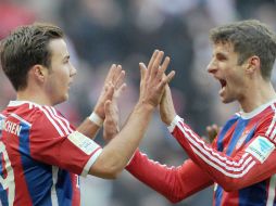 Robben, Muller y Gotze consiguen dobletes en este partido de la Bundesliga. EFE / T. Hase