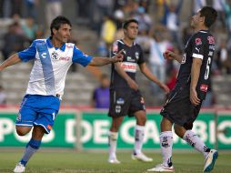 La escuadra poblana termina una racha de 330 minutos sin anotar. MEXSPORT / J. Ramírez