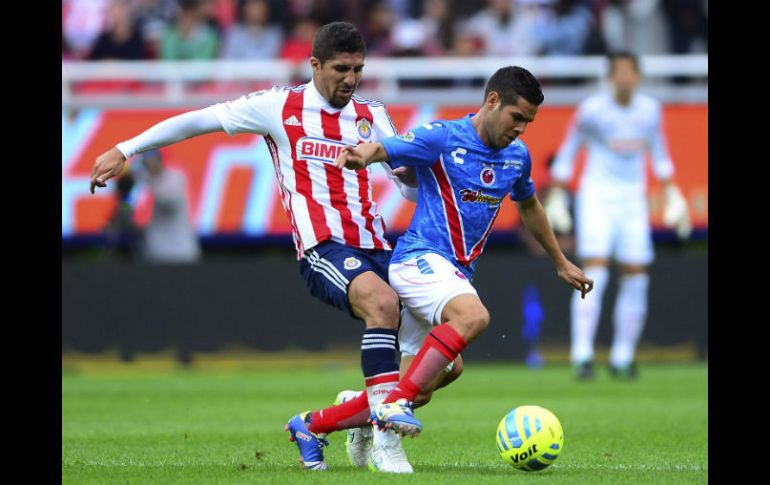 Los dos equipos están peleando por no descender, así que en este encuentro no solamente se jugó en el terreno de juego. MEXSPORT / A. Macias