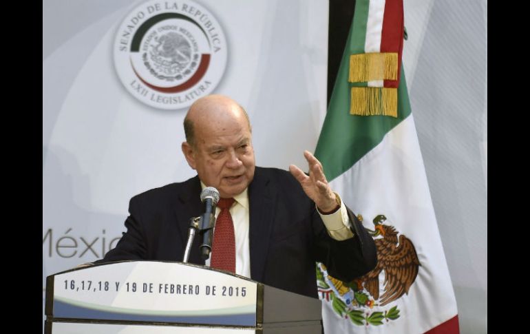 José Miguel Insulza señala que México no ha perdido su papel como promotor de paz. AFP / A. Estrella