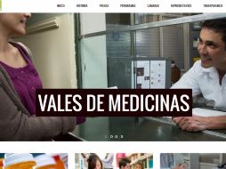 En la página de Internet del PVEM también hace difusion sobre la entrega de vales de medicina. ESPECIAL / partidoverde.org.mx