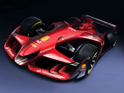 Ferrari reveló una imagen de un prototipo con algunas de las modificaciones que se podrían aplicar a los monoplazas en el futuro. AP / Ferrari