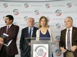 Senadores de Acción Nacional, encabezados por Marcela Torres, urgen transparentar las negociaciones de la nueva ley. ESPECIAL / pan.senado.gob.mx