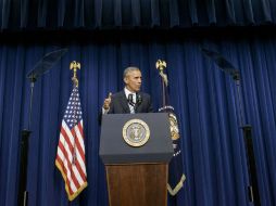 El mandatario definió su postura acerca del Islam durante la cumbre contra la violencia extremista en la Casa Blanca. AFP / B. Smialowski