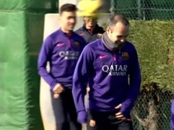 Andrés volvió a Joan Gamper para entrenar. YOUTUBE / FC Barcelona