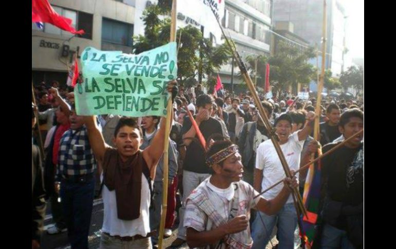 Realizan un paro de cuatro días contra las operaciones de la petrolera, ante el temor de que se contaminen ríos y suelos. FACEBOOK / FENAMAD