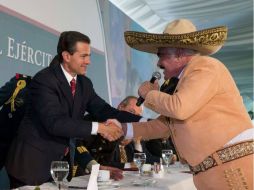 En dicho evento, en el que asistió el Presidente Enrique Peña Nieto y las Fuerzas Armadas. FACEBOOK / Enrique Peña Nieto