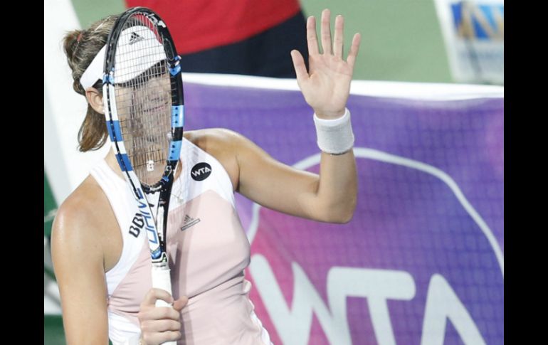 Garbiñe terminó ganando y sorprendió a todos. EFE / A. Haider