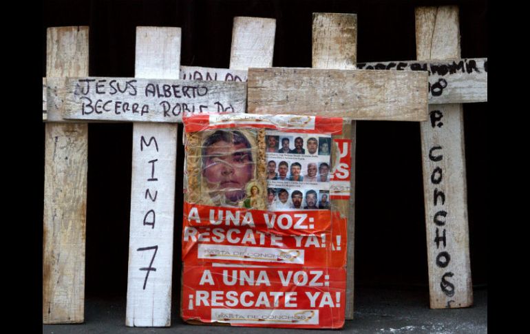 Familiares de los Mineros realizaron una misa en conmemoración al noveno aniversario de la tragedia. NTX / N. Tavira