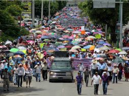 Docentes de la Sección 7 del SNTE bloquean carreteras en las regiones norte, altos, selva, frontera y centro sierra de Chiapas. NTX / ARCHIVO