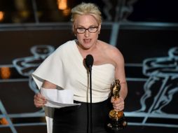 Arquette dio las gracias a la Academia y al elenco de la película de 'Boyhood'. AP / J. Shearer