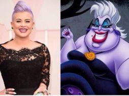 El cabello y atuendo de Kelly Osbourne, hizo que la compararan con Úrsula de la cinta animada 'La Sirenita'. TWITTER / @Jose_Giles_Hern