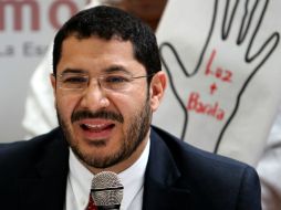 El líder del partido Morena, Martí Batres dio a conocer la lista de aspirantes. NTX / ARCHIVO