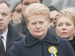La presidenta Dalia Grybauskaite afirma que el contexto geopolítico actual requiere una aceleración del reclutamiento militar. EFE / S. Dolzhenko