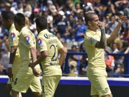 Darío Benedetto lleva cuatro goles en su primer torneo con los de Coapa. AFP / ARCHIVO