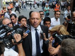 Sergio Berni, fue acusado por una testigo de haber usado el baño de Nisman e incluso de revolver entre sus cosas. EFE / D. Dabove