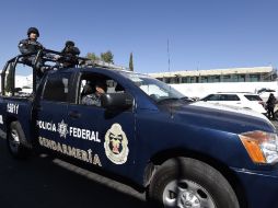 Se espera la presentación oficial de Servando Gómez en el hangar de la PGR donde ya lucen unidades de la Polícia Federal. AFP / A. Estrella