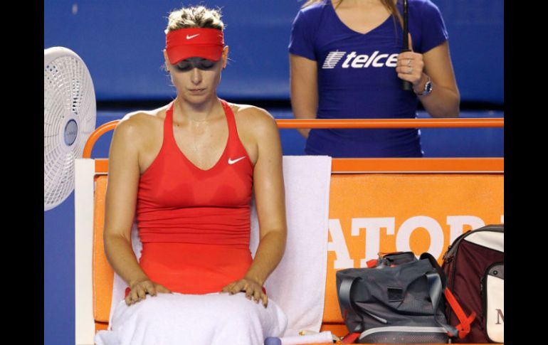 Sharapova agradece a los fans, quienes fueron muy apasionados en todos sus partidos. NTX / J. Pazos