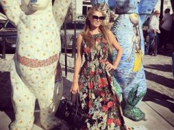 La multimillonaria Paris Hilton publica una foto en la plaza San Francisco de La Habana. INSTAGRAM / parishilton