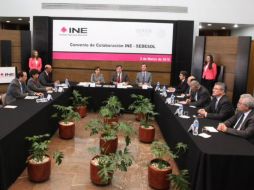 Ambas dependencias arreglan evitar uso electoral del gasto social. TWITTER / @INEMexico
