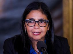 Delcy Rodríguez dio a conocer un conjunto de medidas diplomáticas anunciadas por el presidente venezolano. EFE / M. Gutierrez