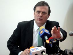 Marcelo Ebrard Casaubón anunció su registro como candidato para el partido Movimiento Ciudadano, contendiendo para diputado. SUN / ARCHIVO