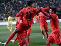 El tercer y definitivo tanto azulgrana lo anotó Neymar a falta de tres minutos para el final. AP / A. Saiz