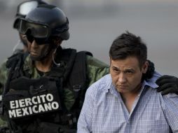 Omar Treviño fue presentado junto a otros detenidos. AP / E. Verdugo