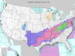 Las temperaturas descenderán por debajo de los cero grados centígrados en el norte de Texas ESPECIAL / www.weather.gov