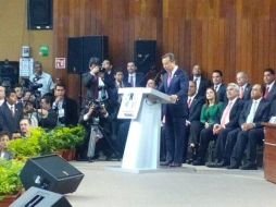 Imagen de la toma de protesta de los candidatos del PRI. TWITTER / @PRI_Nacional