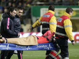 Busquets salió de cambio ante Villarreal luego de que Pina le pisó el tobillo. EFE / ARCHIVO