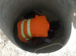 Fue encontrado en el cruce de las calles Río Seco con la calle De la Cruz, envuelto en una cobija. ESPECIAL /