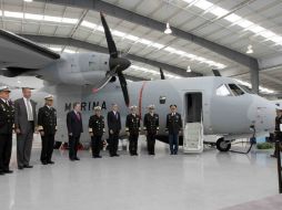 Los restos del mando de la Semar son trasladados a Veracruz en un avión de la Armada. NTX / ARCHIVO