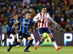 Las Chivas intentaron pero no lograron sacar puntos de su visita al Querétaro. MEXSPORT / I. Ortiz