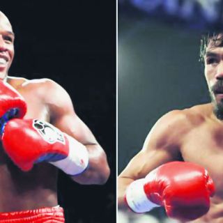 Pacquiao y Mayweather Jr, frente a frente al estilo Hollywood
