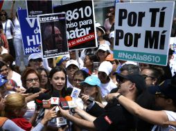 La marcha fue convocada por la líder opositora María Corina Machado. AFP / F. Parra