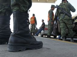 Tras la balacera, acudieron al lugar militares y federales. EL INFORMADOR / ARCHIVO