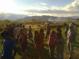 Los dos aparatos chocaron en pleno vuelo el lunes en la tarde. AP / G. González