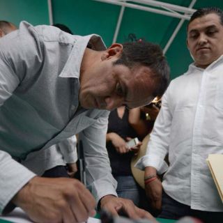 'Cuau' se registra como candidato a alcalde de Cuernavaca
