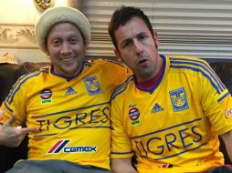 Schneider publicó en twitter que ahora Adam Sandler también es fan de Tigres. TWITTER / @RobSchneider